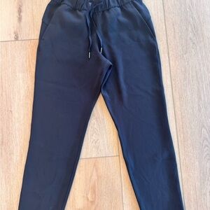 Black Crop Jogger Pants